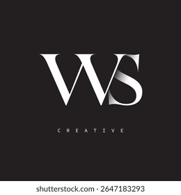WS Monogram Logo Minimal Elegant Letter mark for Luxury, Fashion   Creative Brands	
