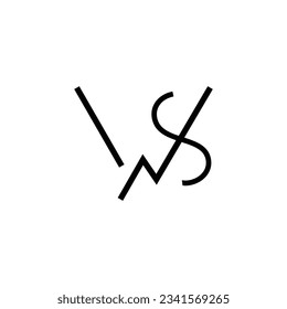 Logo de WS Simple y Limpio Minimalista