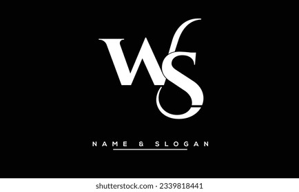 WS,  SW  Abstract  Letters  Logo  Monogram