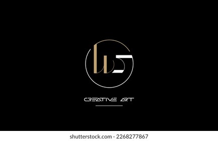 WS, SW, W, S abstract letters logo monogram