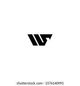 WS W S Logo Design Vector Template