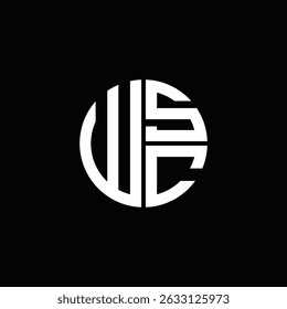 WSC logo WSC icon WSC monogram WSC letter minimalist Circle flat Unique modern abstract logo design.
