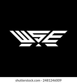 WSE letter logo vector design, WSE simple and modern logo. WSE luxurious alphabet design  