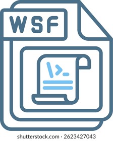 WSF Line Two Colour Icon
