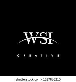 WSI Letter Initial Logo Design Template Vector Illustration	
