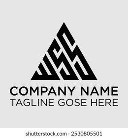 WSS Logo Letter Monogram Design. wss logo company latter composition typography logotype. WSS Initial Letter Logo Design Template Vector Illustration