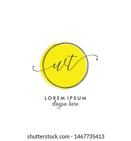 WT Initial beauty monogram logo vector