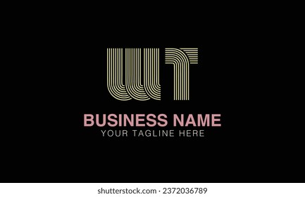 WT initial logo | initial based abstract modern minimal creative logo, vector template image. luxury logotype , real estate homie . typography . initials 