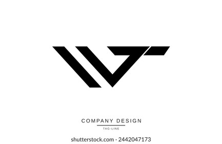 TW, TW Abstract Lettres Logo Monogramme Police Icône de création