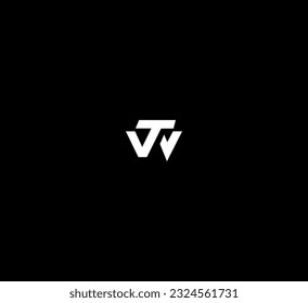 wt, tw letter modern branding logo