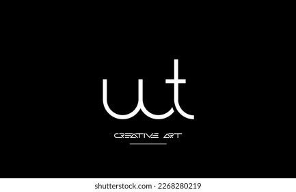 WT, TW, W, T abstract letters logo monogram