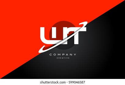 wt w t  red black white technology swoosh alphabet company letter logo design vector icon template 