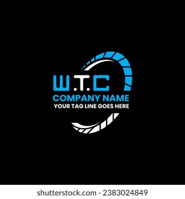 WTC letter logo vector design, WTC simple and modern logo. WTC luxurious alphabet design  