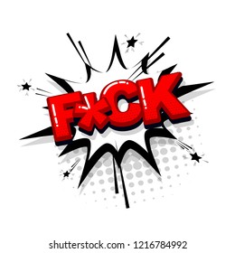 WTF comic text collection sound effects pop art style. Set vector speech bubble with word and short phrase cartoon expression illustration. Comics book red colored background template.