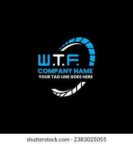 WTF letter logo vector design, WTF simple and modern logo. WTF luxurious alphabet design  