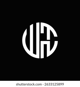 WTN logo WTN icon WTN monogram WTN letter minimalist Circle flat Unique modern abstract logo design.
