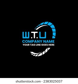 WTU letter logo vector design, WTU simple and modern logo. WTU luxurious alphabet design  