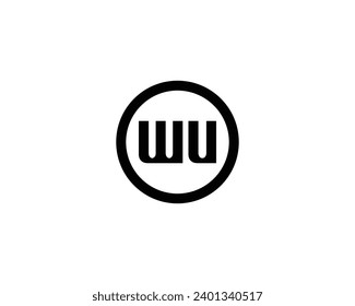 WU logo design vector template