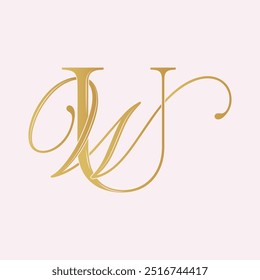 WU, logotipo UW WU, Letra WU, monograma WU, vetor, logotipo, Iniciais de Monograma de Casamento, Logotipo de Casamento, Monograma de Casamento, Design de Logotipo