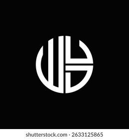 WUD logo WUD icon WUD monogram WUD letter minimalist Circle flat Unique modern abstract logo design.

