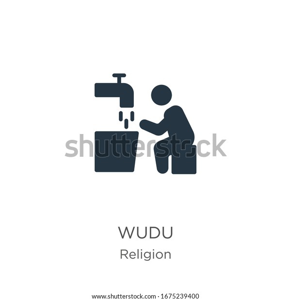 Wudu icon\
vector. Trendy flat wudu icon from religion collection isolated on\
white background. Vector illustration can be used for web and\
mobile graphic design, logo,\
eps10