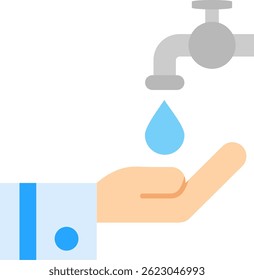 Wudu Line Vektor Icon Design
