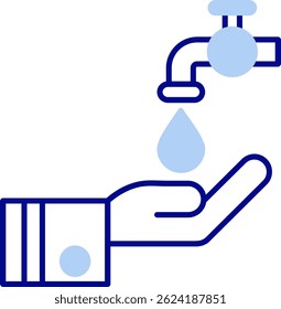 Wudu Line Vektor Icon Design