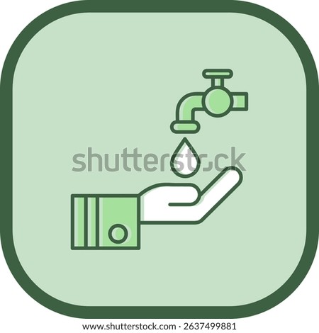 Wudu Line vector Icon Design