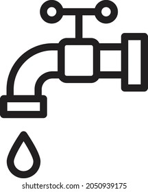 wudu vector thin line  icon