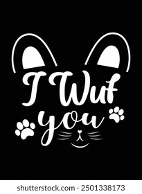 I wuf you design cut file