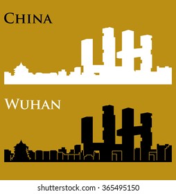 Wuhan, China skyline