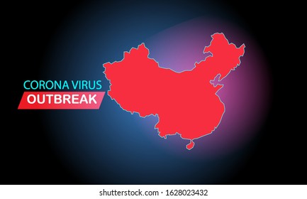 Wuhan corona virus epidemic occurs at Wuhan, China. Eps 10 vector.
