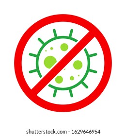 Wuhan Corona Virus, nCOV, MERS-CoV Middle East Respiratory Syndrome Coronavirus Stop, Block, Anti Stamp. Vector 2019-2020. Warning Sign, Protection Symbol, Risk Zone. Chinese Deadly Pneumonia Disease