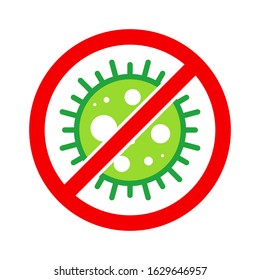 Wuhan Corona Virus, nCOV, MERS-CoV Middle East Respiratory Syndrome Coronavirus Stop, Block, Anti Stamp. Vector 2019-2020. Warning Sign, Protection Symbol, Risk Zone. Chinese Deadly Pneumonia Disease