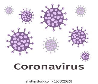 Wuhan coronavirus 2019-nCov background. Dangerous virus outbreak in China. Stop coronavirus. Vector illustration.