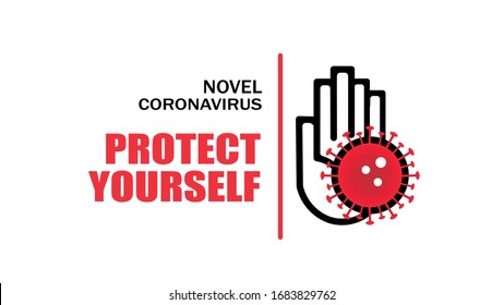 Wuhan coronavirus outbreak influenza as dangerous flu strain cases as a pandemic concept banner flat style illustration stock illustration