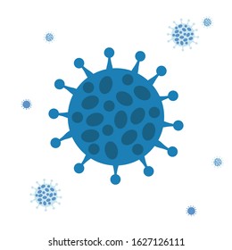 Wuhan coronavirus. Vector illistration of coronavirus in China. Epidemic.