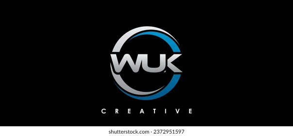 WUK Letter Initial Logo Design Template Vector Illustration