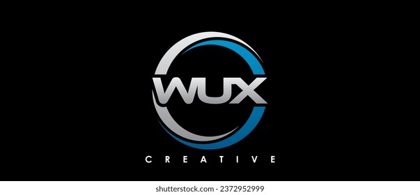 WUX Letter Initial Logo Design Template Vector Illustration