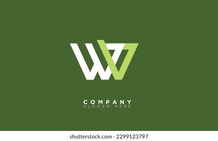 WV Alphabet letters Initials Monogram logo VW, W and V
