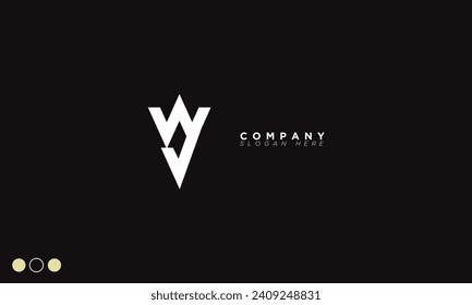 WV Alphabet letters Initials Monogram logo VW, W and V