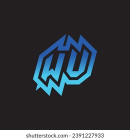 WV initial inspiration logo design esport and gaming clan ideas