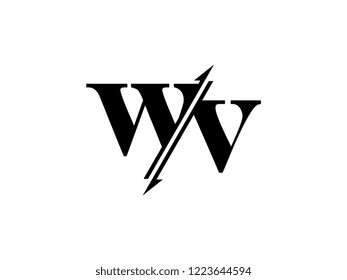 WV initials logo sliced