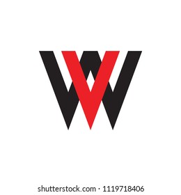 WV letter logo