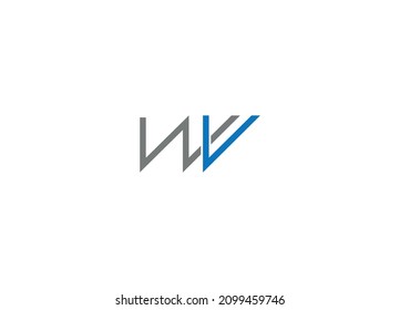 WV letter Logo Design with Creative Modern vector icon emblem