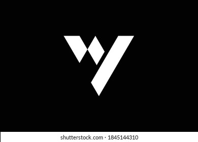 WV letter logo design on luxury background. VW monogram initials letter logo concept. WV icon design. VW elegant and Professional letter icon design on black background. W V VW WV