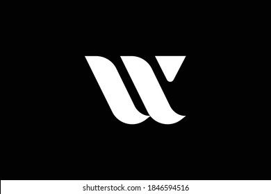 WV letter logo design on luxury background. VW monogram initials letter logo concept. WV icon design. VW elegant and Professional white color letter icon design on black background. W V VW WV