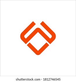 WV logo design vector sign