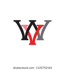 WV logo letter design