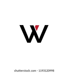 WV VV logo vector logo